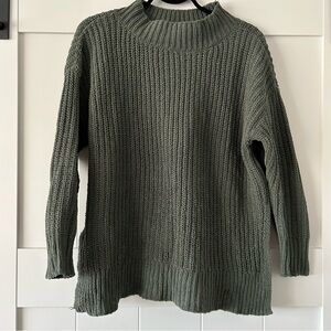 Aerie Soft Oversized Mock Neck Knit Sweater